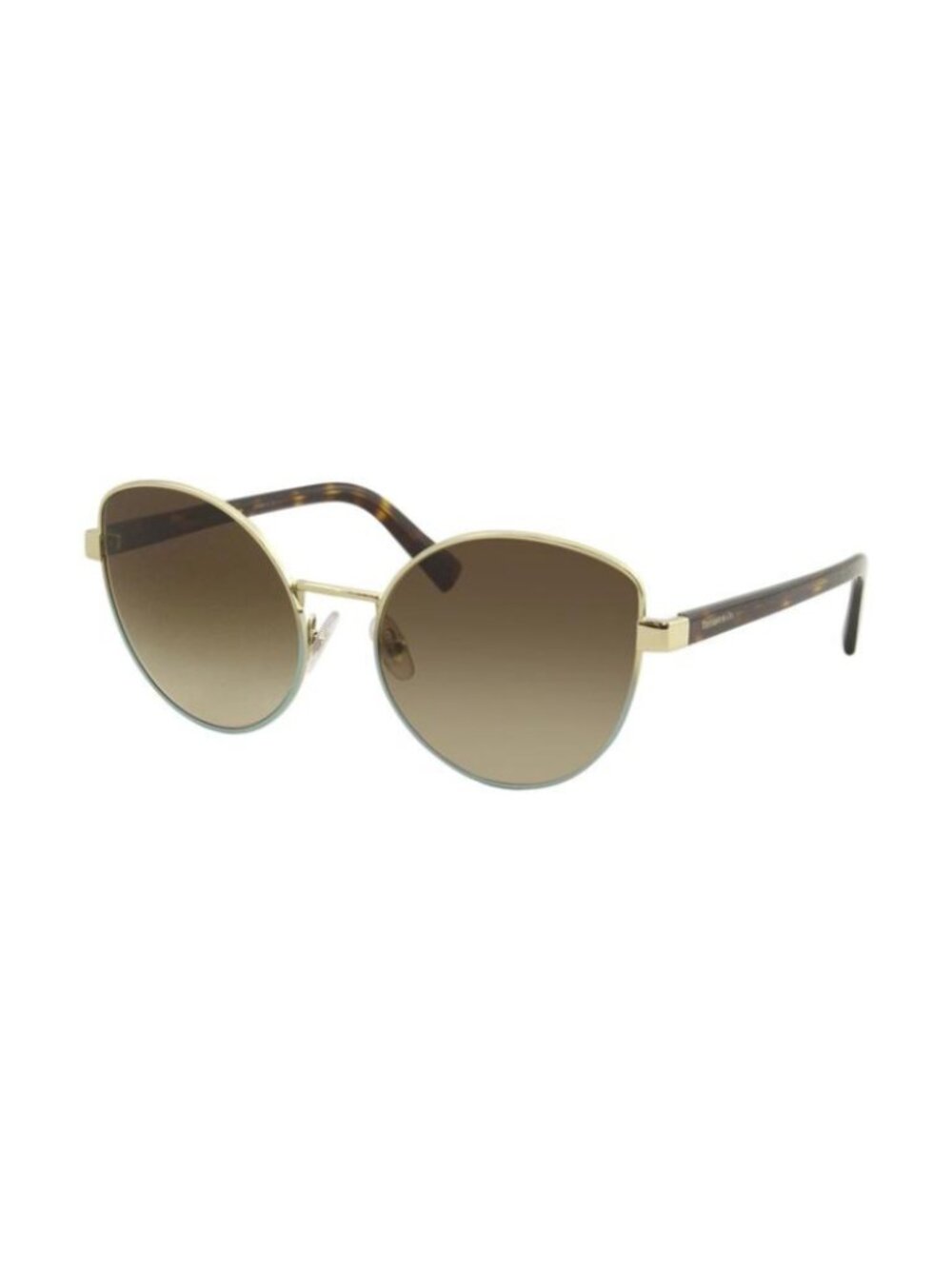 Authentic Tiffany & Co TF3068 6142/3B Cat Eye Sunglasses Gold Brown Gradient